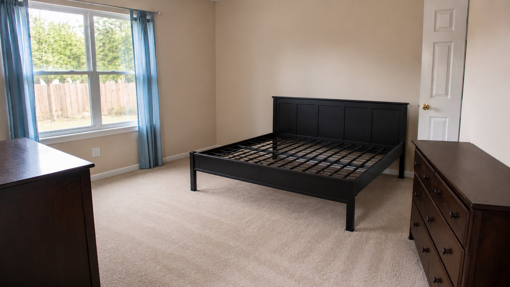 After: bedroom cleared and clean