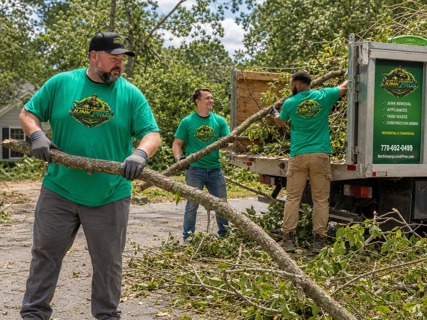 North Georgia Junk Pros crew at work